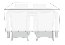 Overtræk til havemøbelsæt L170 x B130 x H85 cm- Sunlife